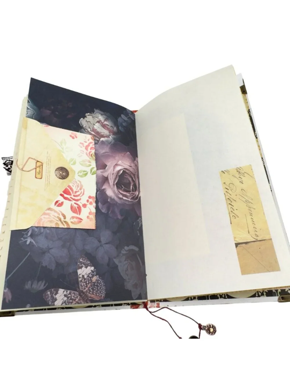 Handmade Junk Journal Mixed Media Horse Cameo Vintage Ephemera 68 Pages OOAK